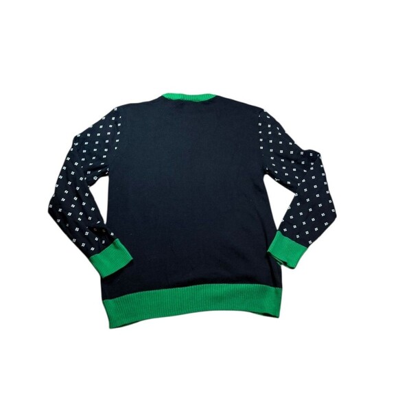 Star Wars Mens Size Large Darth Vader Ugly Christmas Sweater Green Trim Holiday - Picture 4 of 6
